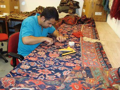 Restauração de Tapetes Antigos Persa